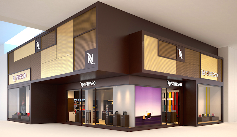 Rendering of the Yorkdale store which opened in September of 2015, via Nespresso