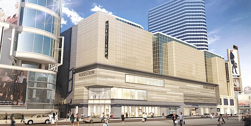 CF Eaton Centre flagship rendering, provided by Nordstrom.