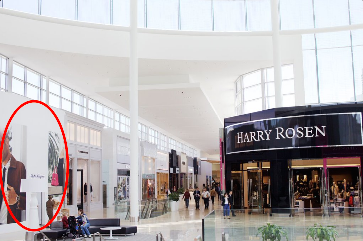 Hoarding is up for the new store. Photo: Square One