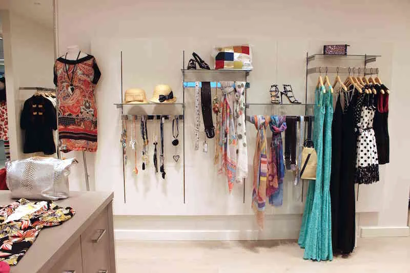 Clothing, accessories and footwear at the Yorkville Village Store. Photo: Idea Workshop