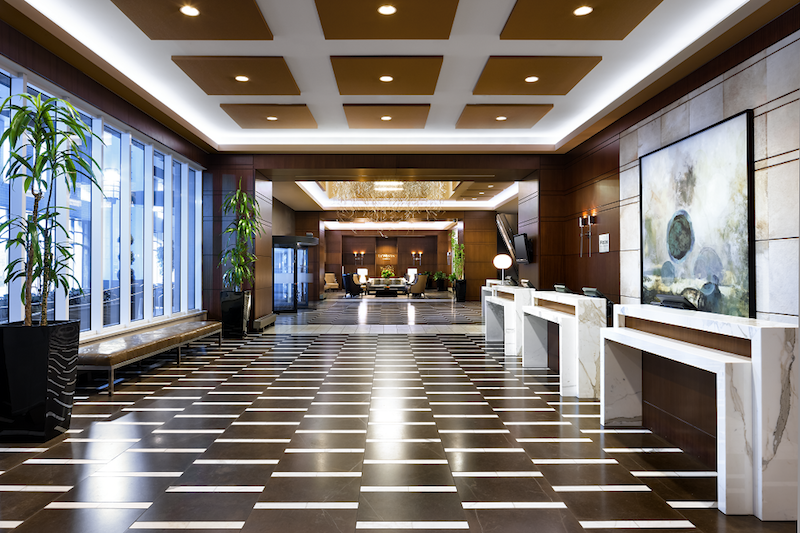 Stunning lobby at Le Westin Montréal. Photo:&nbsp;Le Westin Montréal
