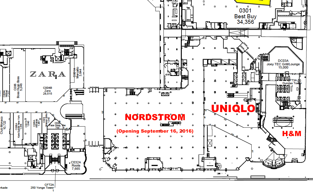 CF Toronto Eaton Centre. Click image above for full PDF lease plan, via landlord Cadillac Fairview