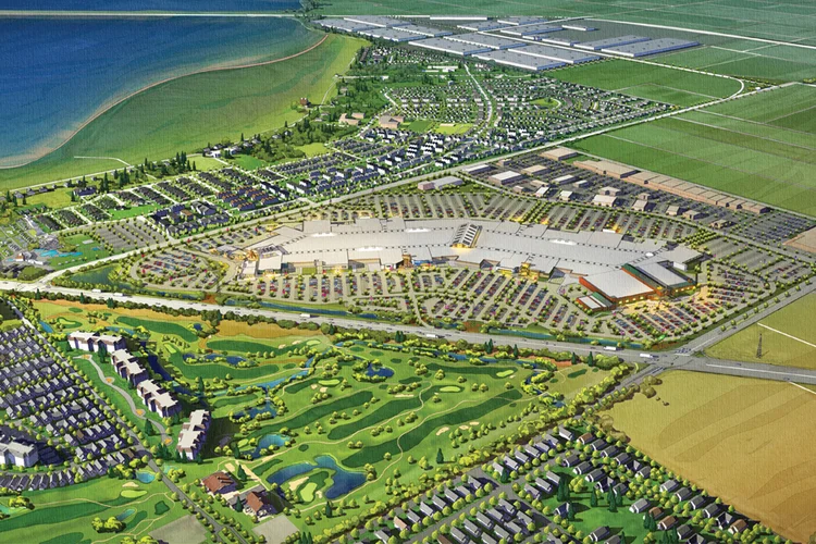 Rendering of the completed centre. 