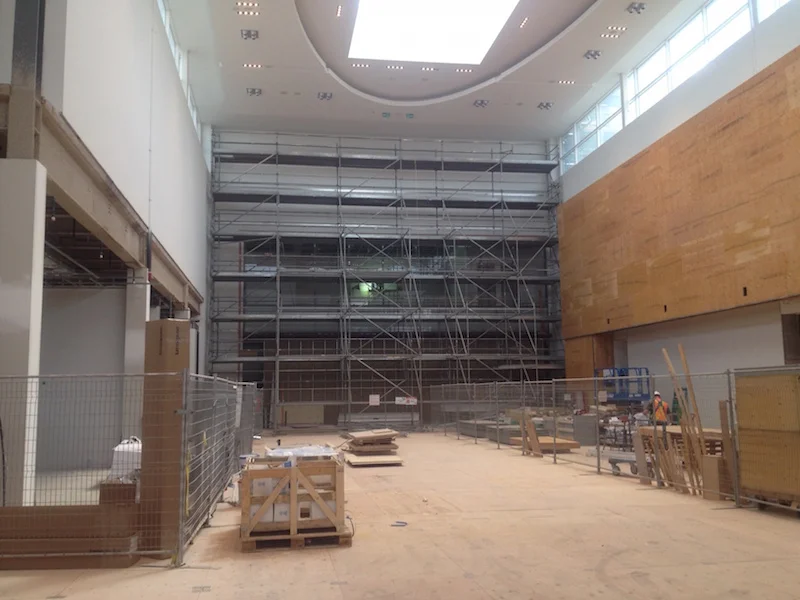 Looking towards Nordstrom's new mall entrance, with Canada Goose to the right.&nbsp;