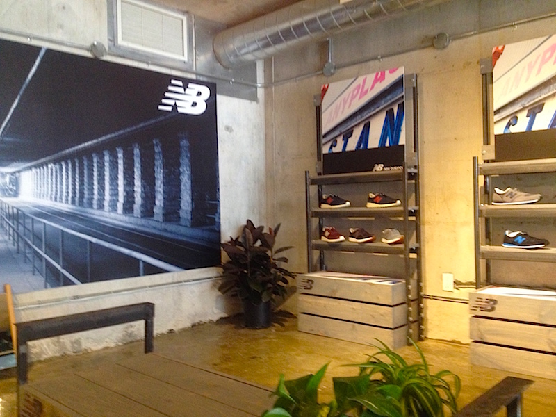 300 square foot second level New Balance pop-up shop. 