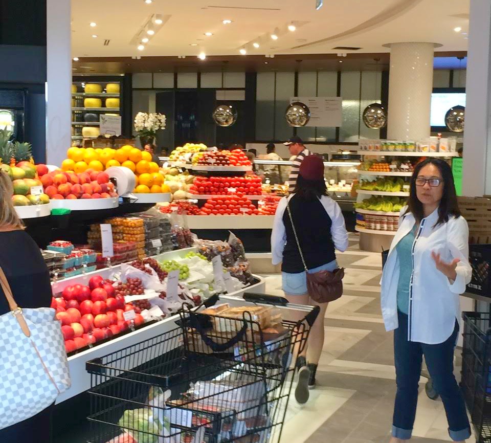 Shoppers stocking up on product. We're told that the store did exceptionally well on opening day. 