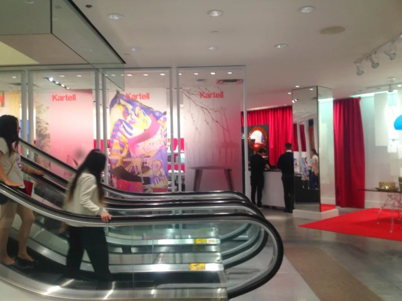 Kartell's temporary space at Holt Renfrew in downtown Toronto. 