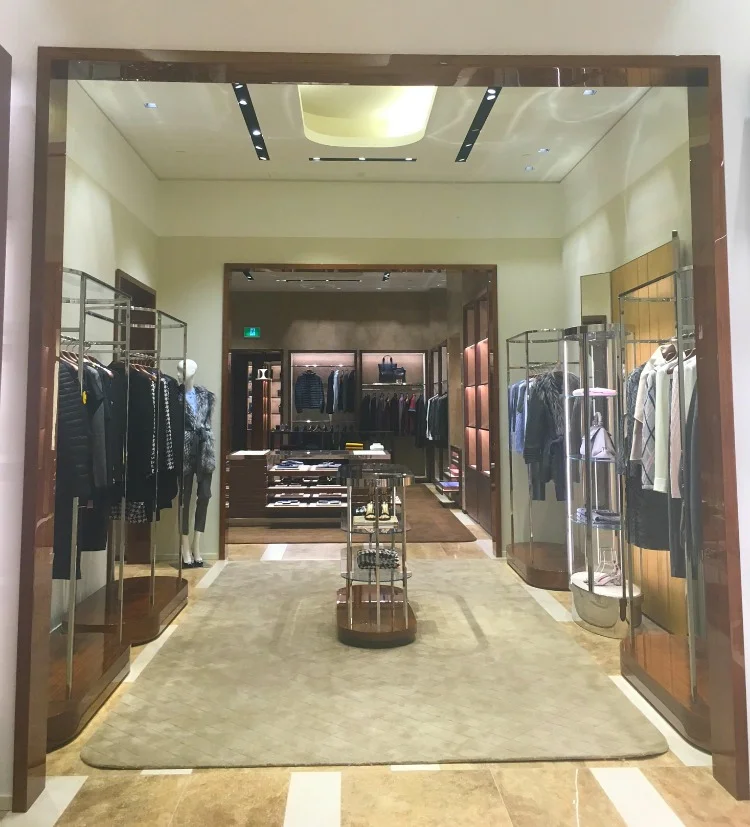 Looking into the women's ready-to-wear section, with accessories in behind.&nbsp;Photo:&nbsp;Chantal Mizerski, Retail Council of Canada.