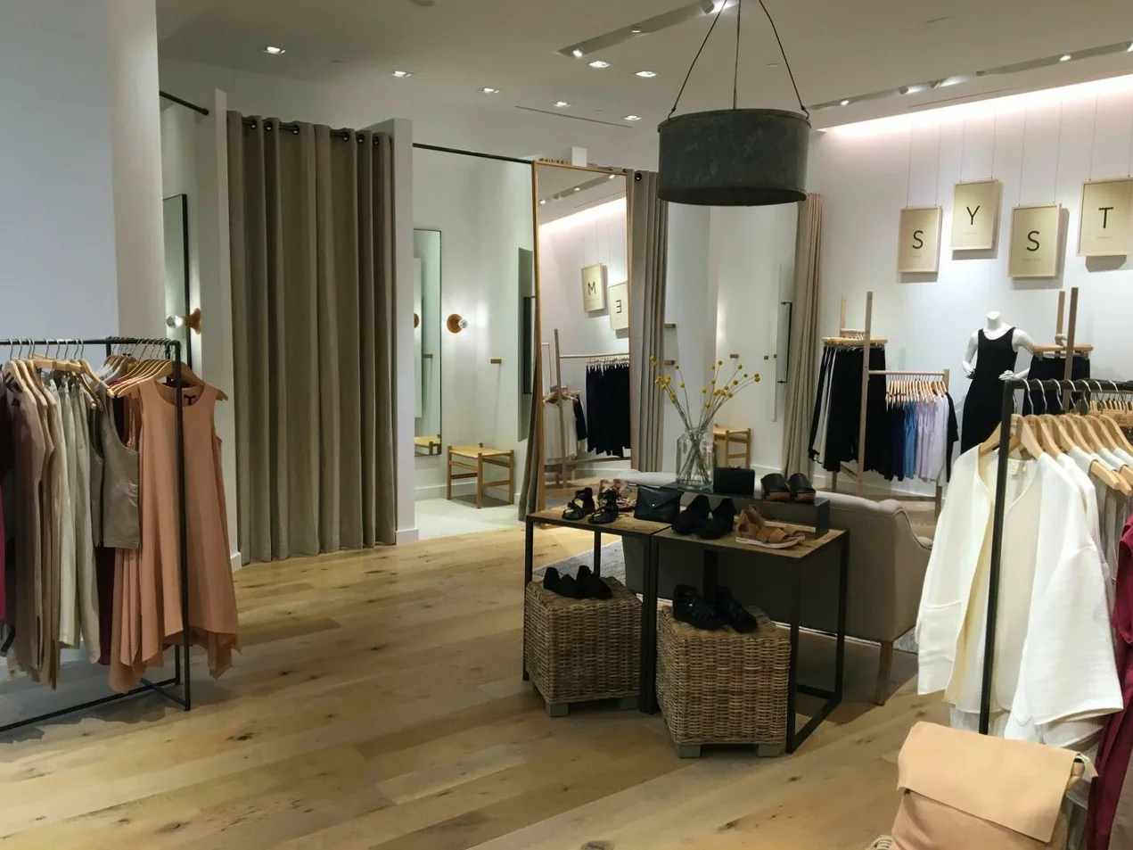 Looking towards the Sherway Gardens store's dressing rooms.&nbsp;Photo: Pace Construction