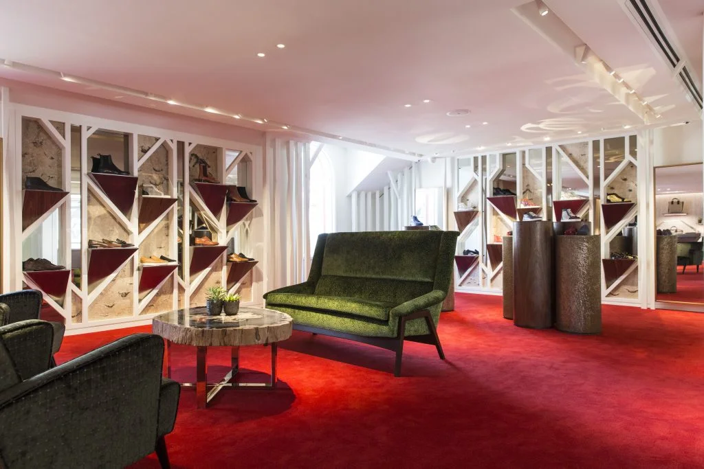 Second level men's floor. Photo: Jenna Marie Wakani for Christian Louboutin