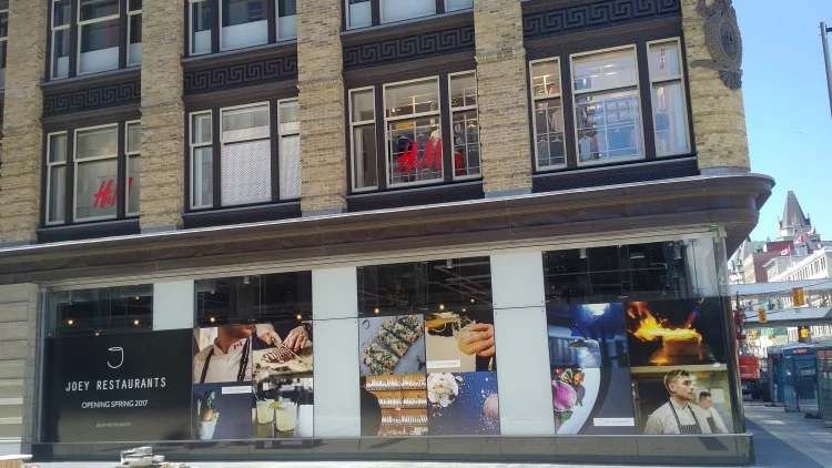 Joey Restaurant will open next spring.&nbsp;Photo:&nbsp; @futureofottawa &nbsp;via Instagram (published with permission)&nbsp;