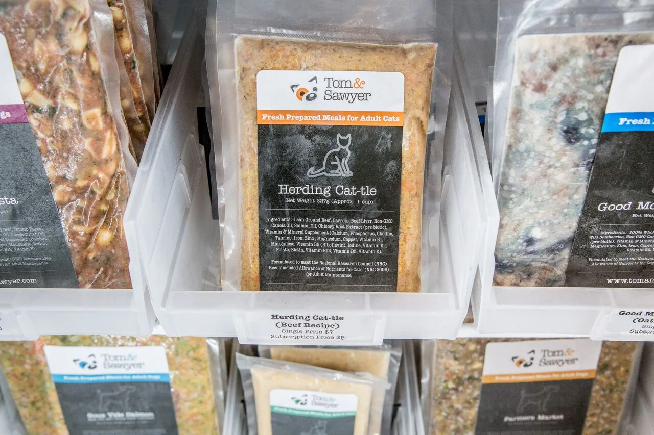 Products on the shelves in the new Leslieville store. 