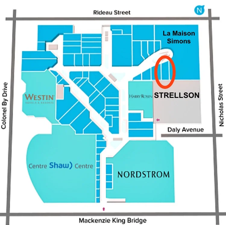 Click image for interactive mall floor plan, via landlord Cadillac Fairview.