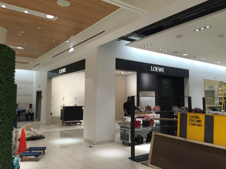 Loewe boutique (under construction) with Stella McCarney next to it. Photo: Devon Johnson