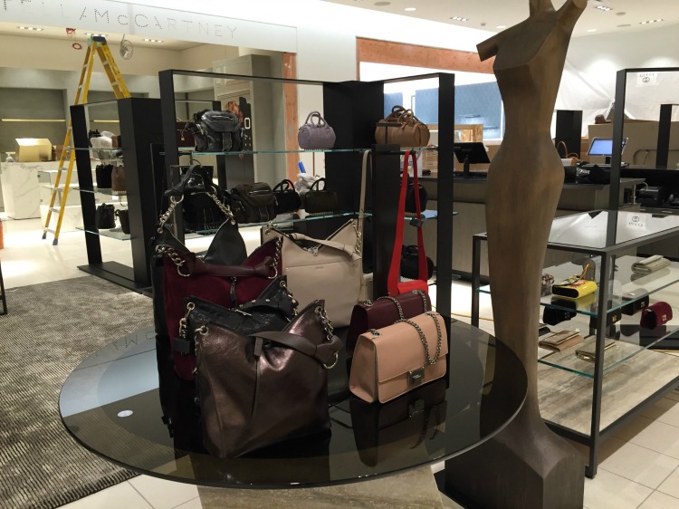 Stella McCartney handbag boutique, with the Miu Miu boutique next to it (both under construction). Gucci will open a shop-in-store to the right of Miu Miu. Photo: Devon Johnson