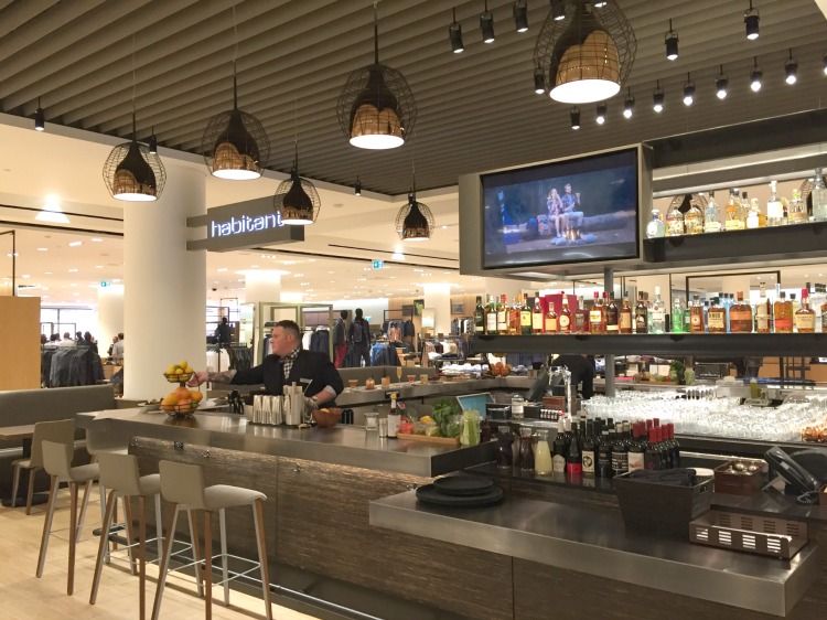 'Habitant' bar in the middle of the men's floor. Photo: Devon Johnson