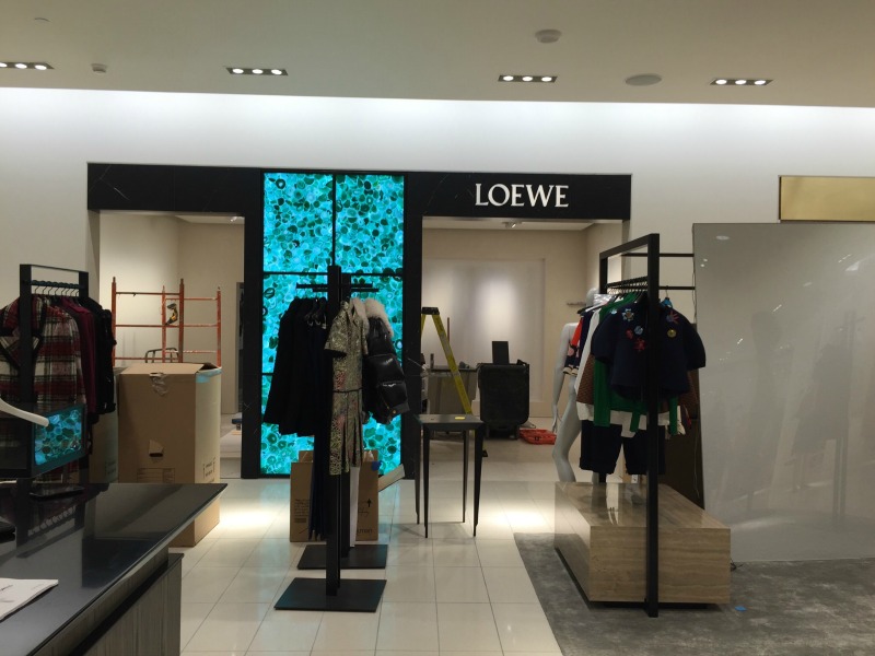 Under construction: Loewe women's ready-to-wear boutique. Photo: Devon Johnson