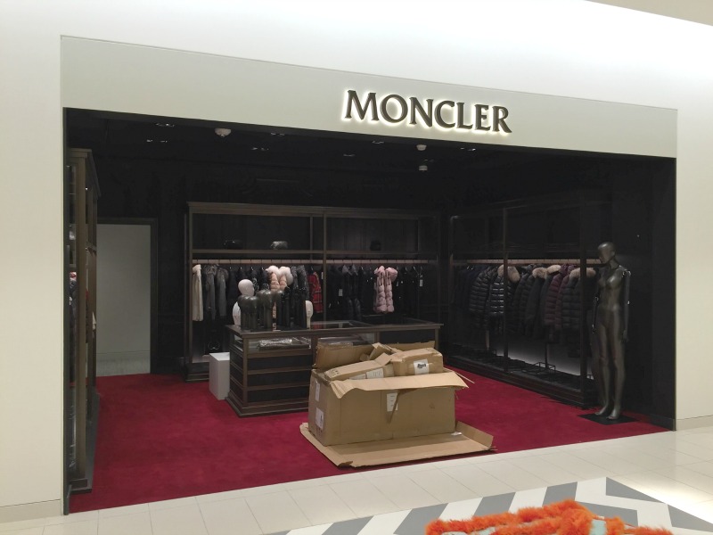 Almost finished: Moncler boutique for women. Photo: Devon Johnson