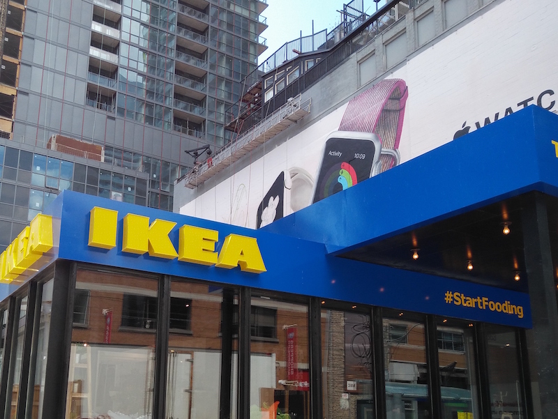 Ikea pop-up in downtown Toronto. Photo:&nbsp; blog.hubba.com