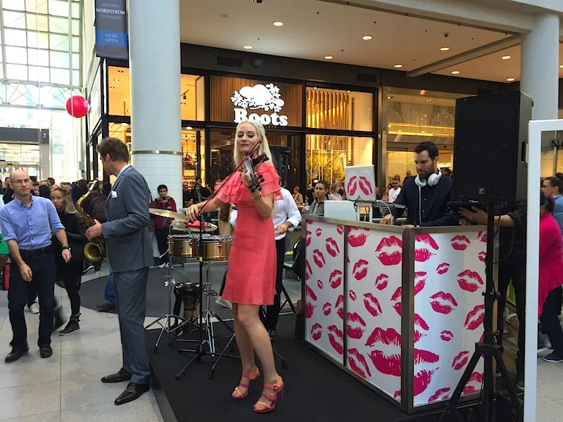 Musical performance at the opening of Nordstrom at CF Toronto Eaton Centre.&nbsp;  Photo: Devon Johnson