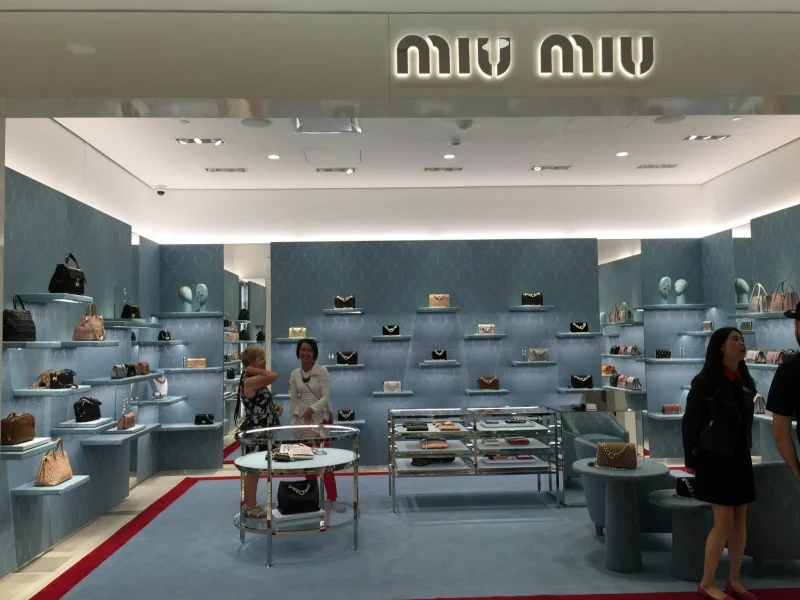 Miu Miu accessories boutique on the ground floor.&nbsp;  Photo: Devon Johnson