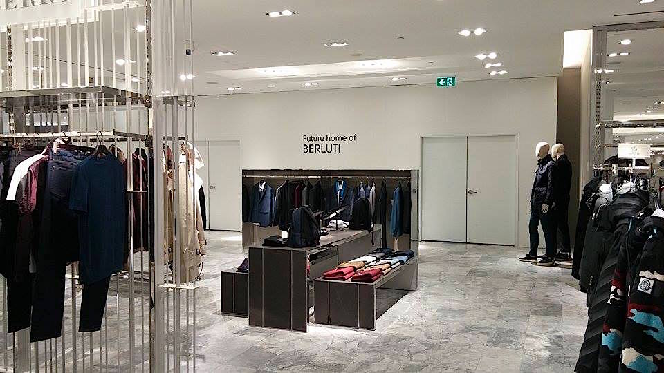 A Berluti boutique will open in the men's store -- a first in Canada. Photo: Ritchie Po
