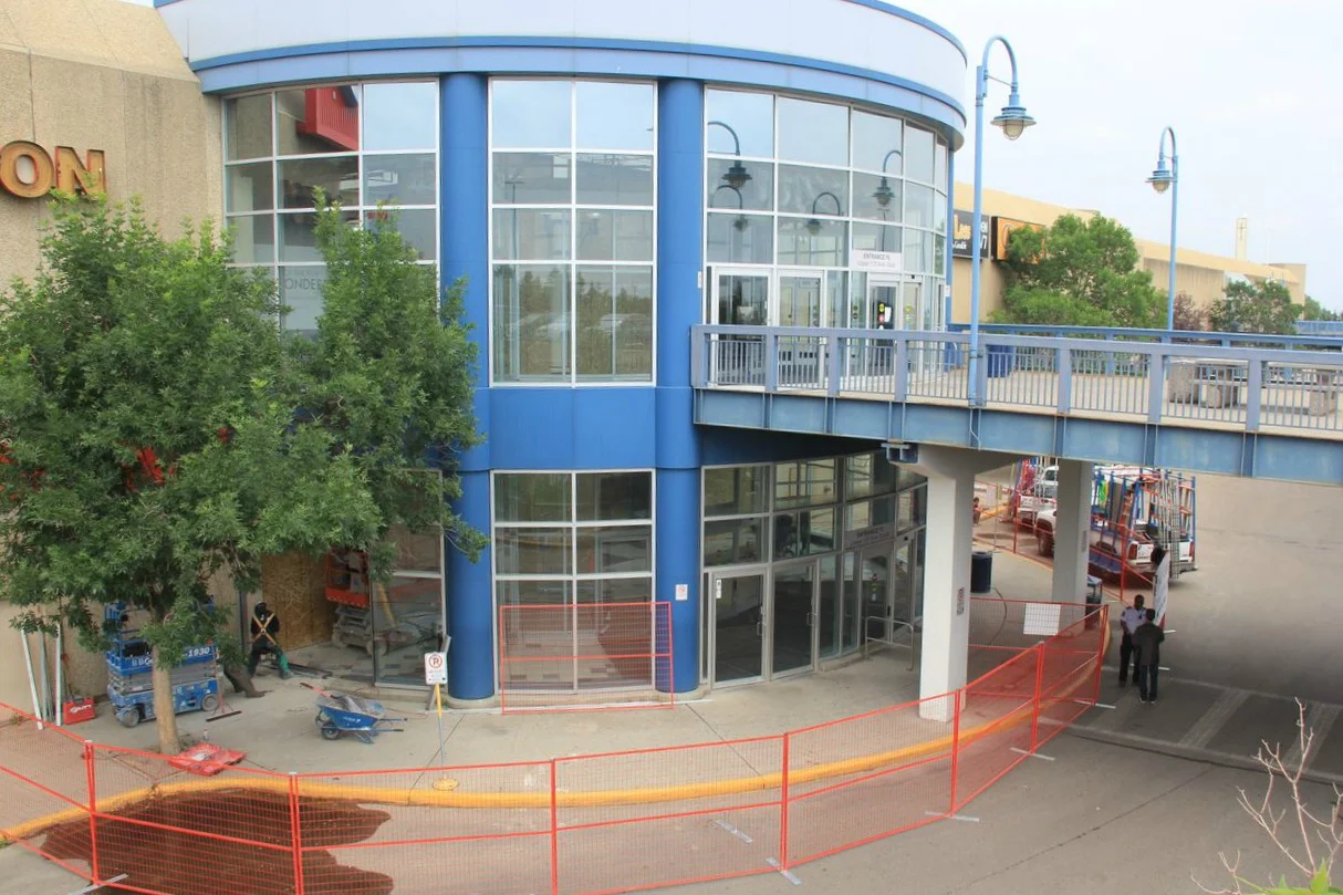 Before: Mall entrance. Photo: 20 VIC Management Inc.&nbsp;