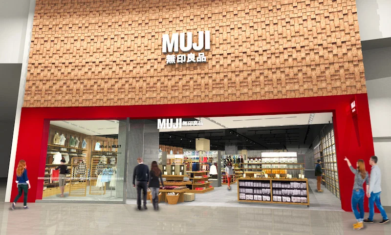 Rendering of the new Yorkdale store, provided by MUJI