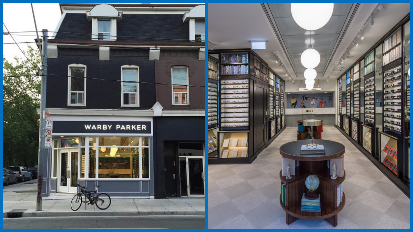 (Toronto Queen Street W. store, photos by Warby Parker)