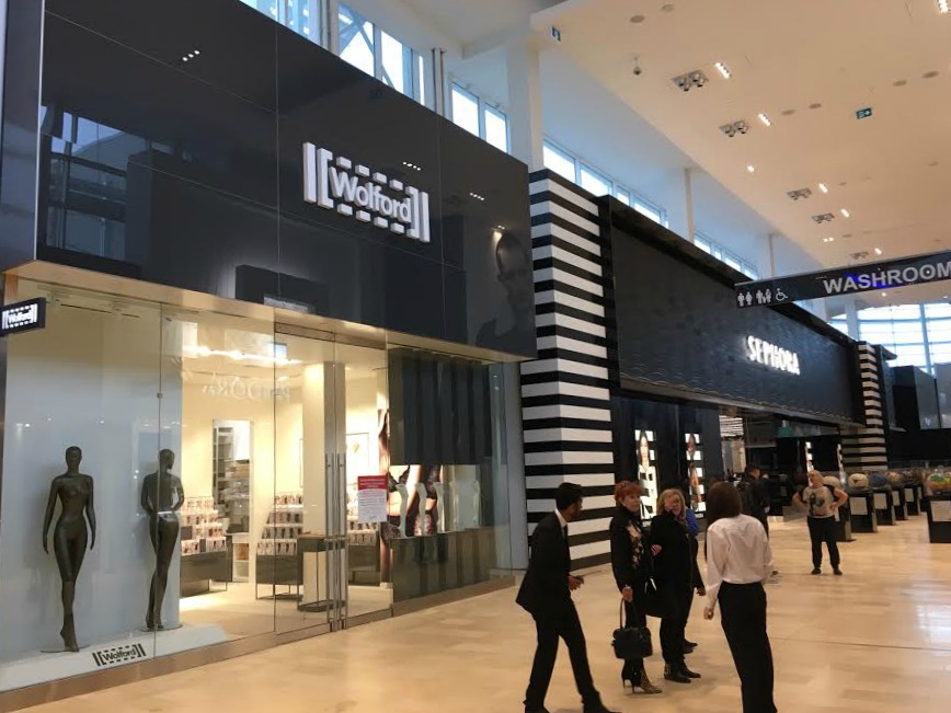 New Wolford store, and an expanded Sephora flagship.