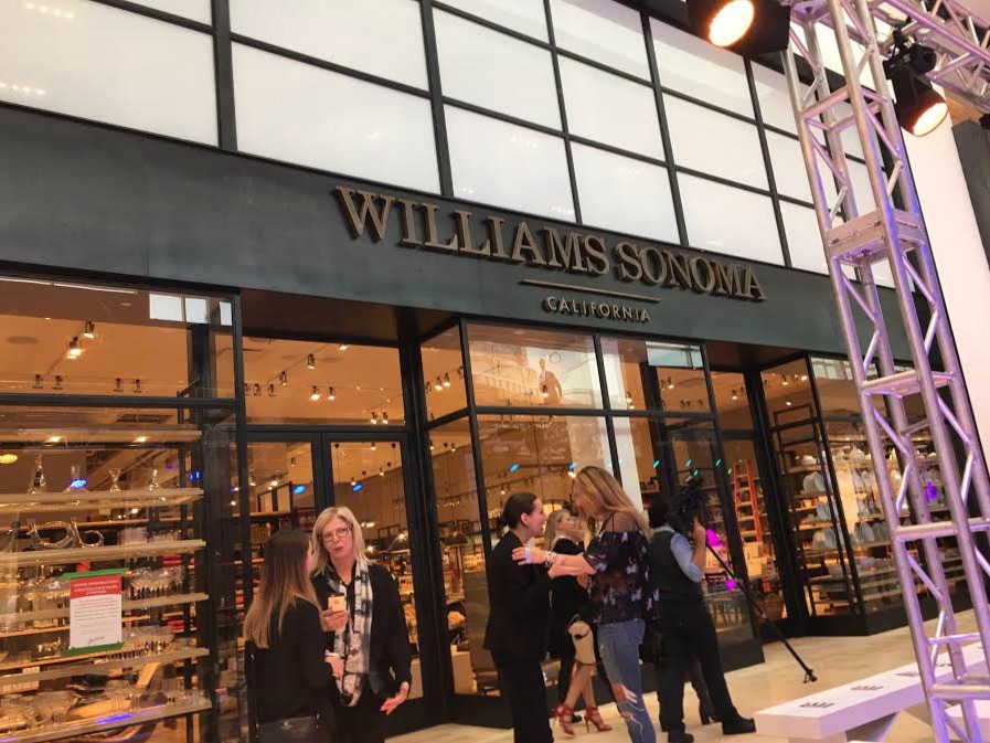Williams Sonoma has relocated into an impressive two-level space. 