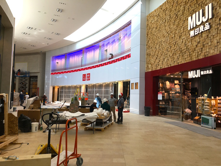 Uniqlo and Muji. Photo taken on Friday, October 14. 