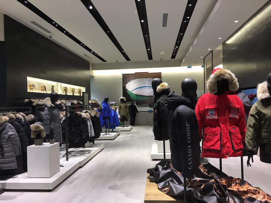 Inside Canada Goose (above and below) 