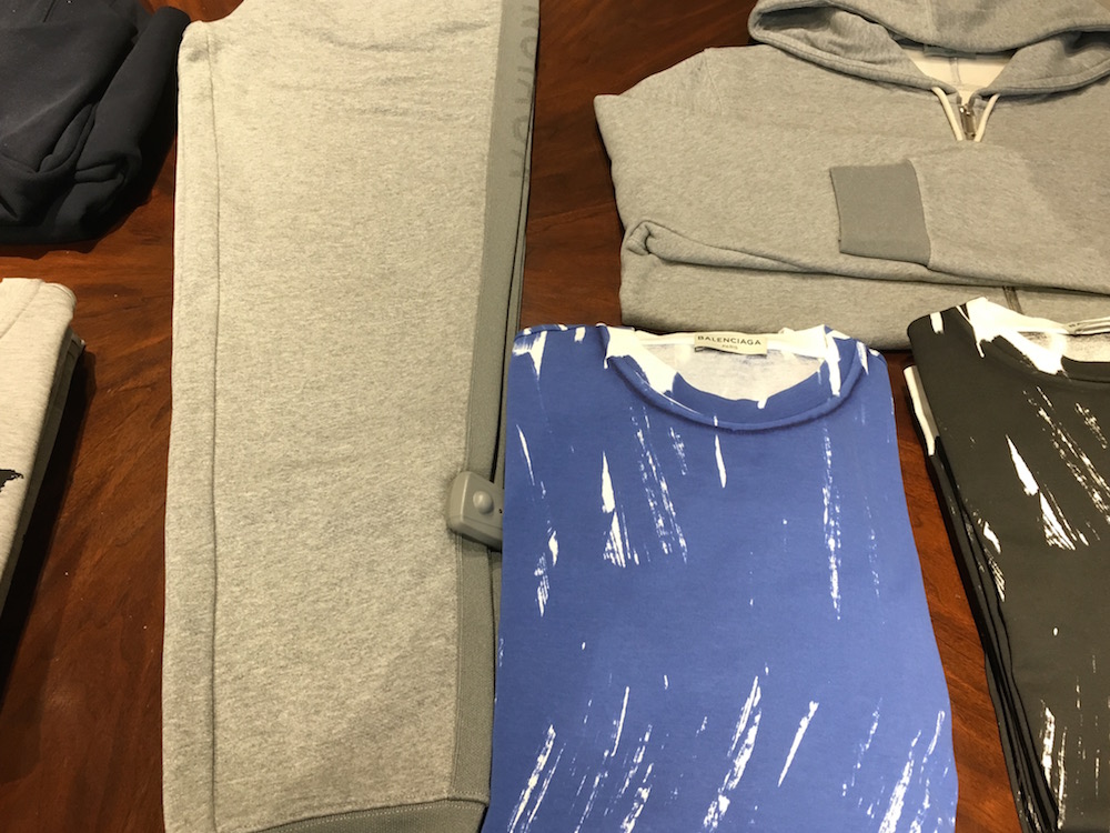 (Men's Balenciaga fashions) 