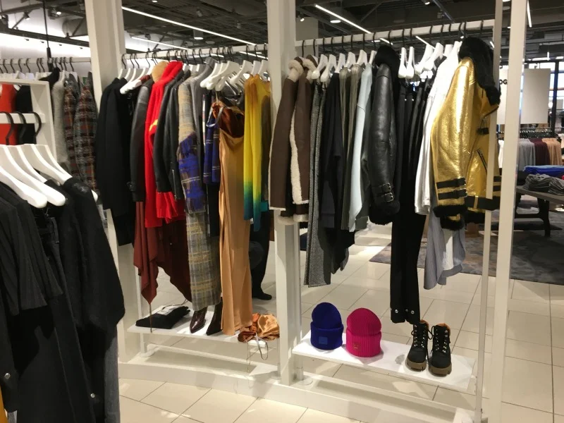 (Clothing in the store's edgy 'SPACE' designer department)&nbsp;