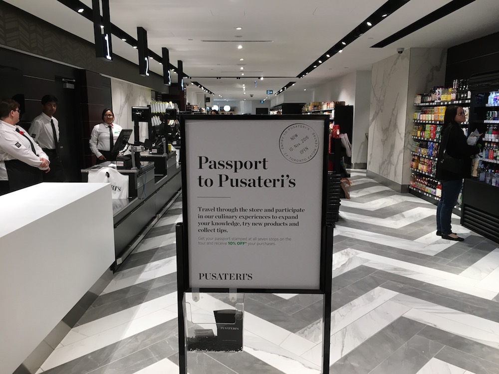 (Signage at checkouts at the south end of the store) 