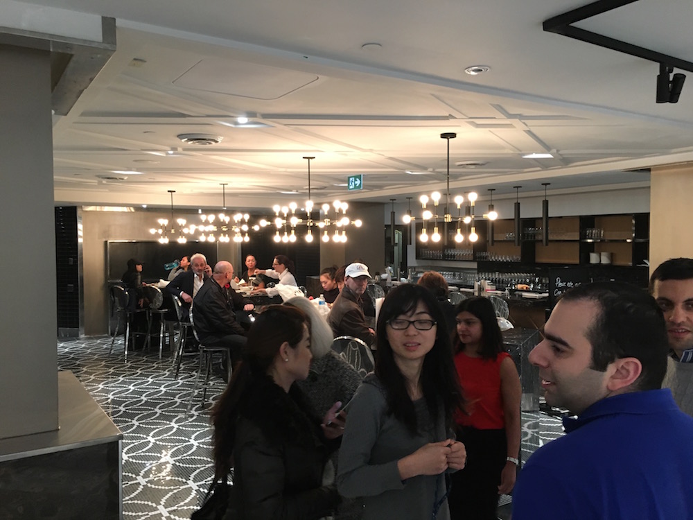 (Champagne bar -- The area was crowded, making it difficult to get a good photo. Sushi bar to the left, not in the photo) 