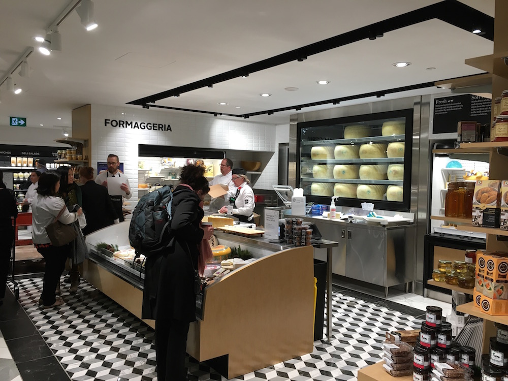 (Cheese boutique, featuring several award-winning varieties) 
