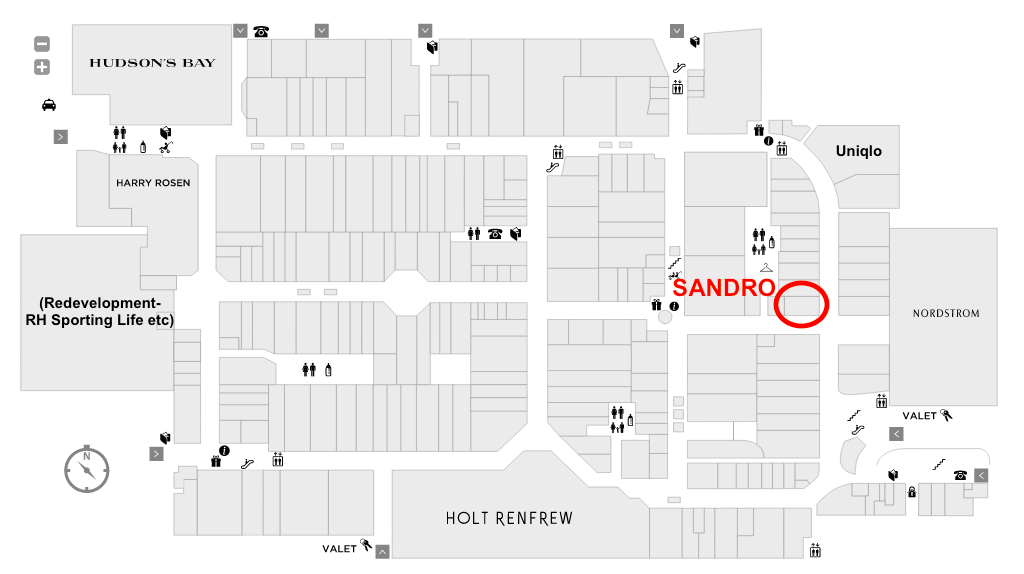 (Click above for interactive Yorkdale mall map) 