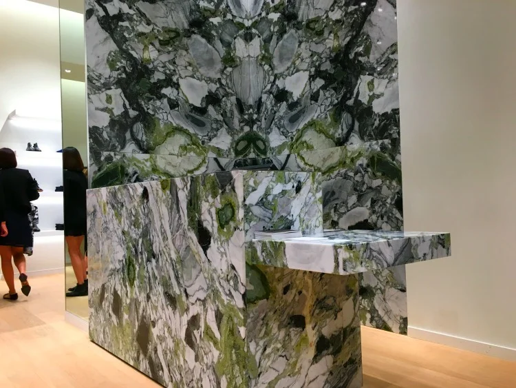 (Impressive marble cash desk)