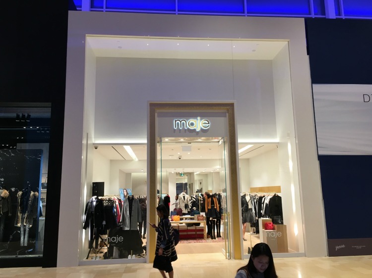 (Maje at Yorkdale on Tuesday, November 15, 2016) 