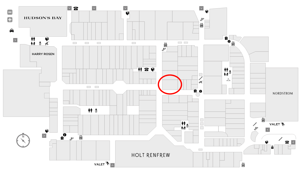 (click maps above or below for interactive versions, via Yorkdale.com)&nbsp;