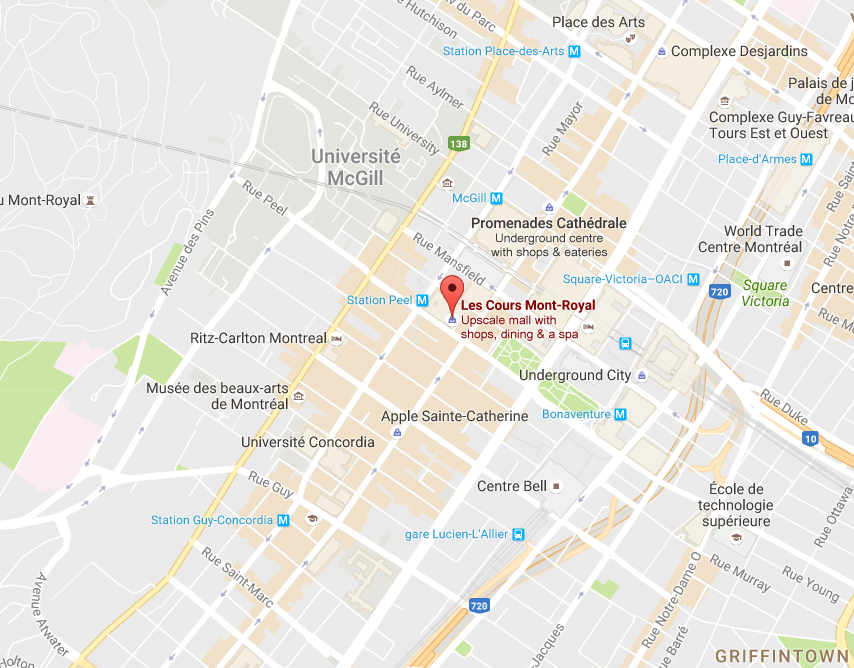 (Click above for interactive Montreal mall map, via Google)&nbsp;