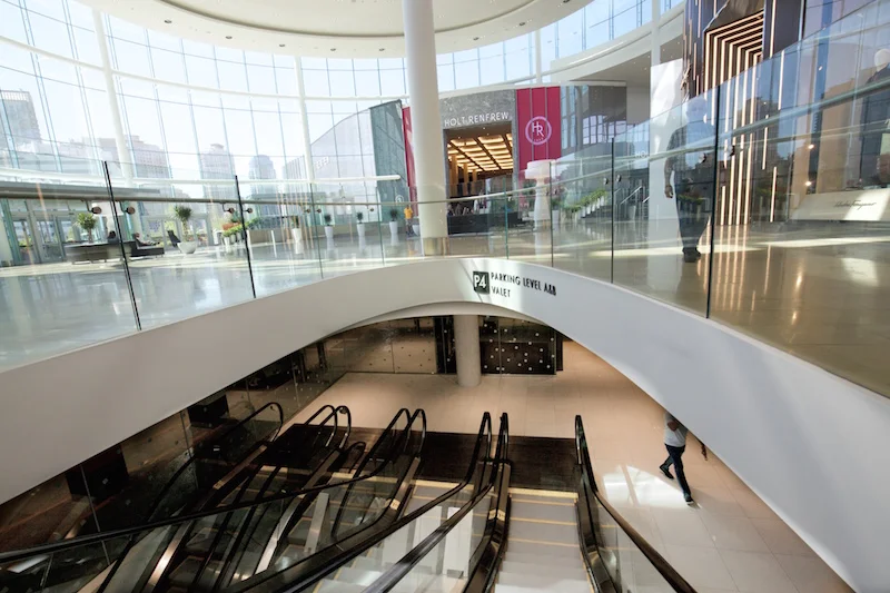 (Escalators in luxury wing to parking)&nbsp;