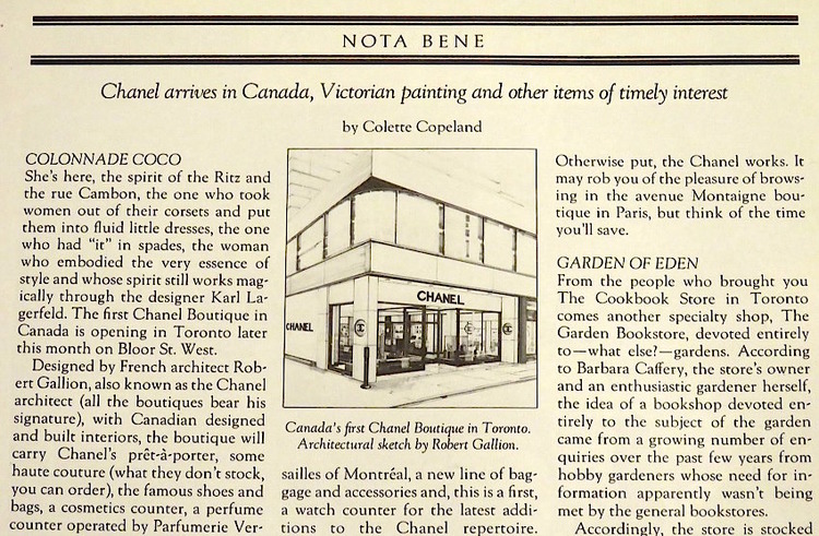 ( From the paper edition of City & Country Home Magazine, April 1989. Photograph: Christa Patterson)