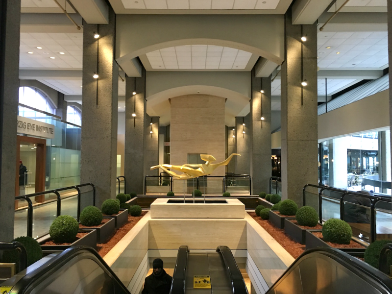 (Second-level common area in The Colonnade will become part of the new 14,000 square foot William Ashley upper level)&nbsp;