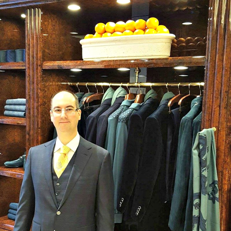 (Manuel Bernaschek, pictured in his new Stefano Ricci store)