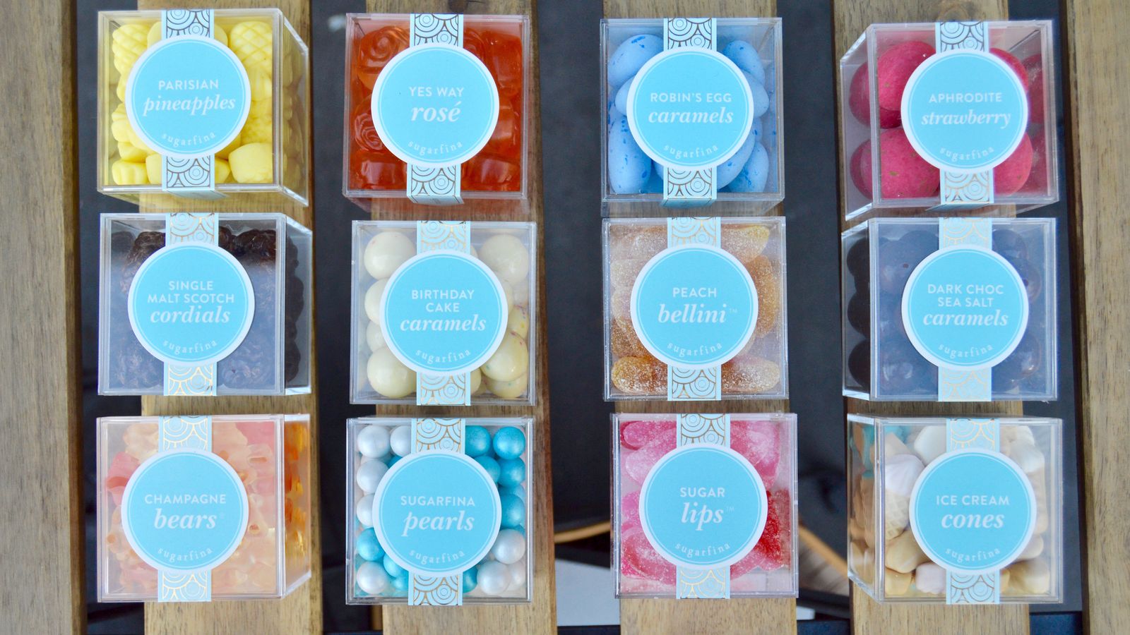 (Candy cubes at sugarfina) 