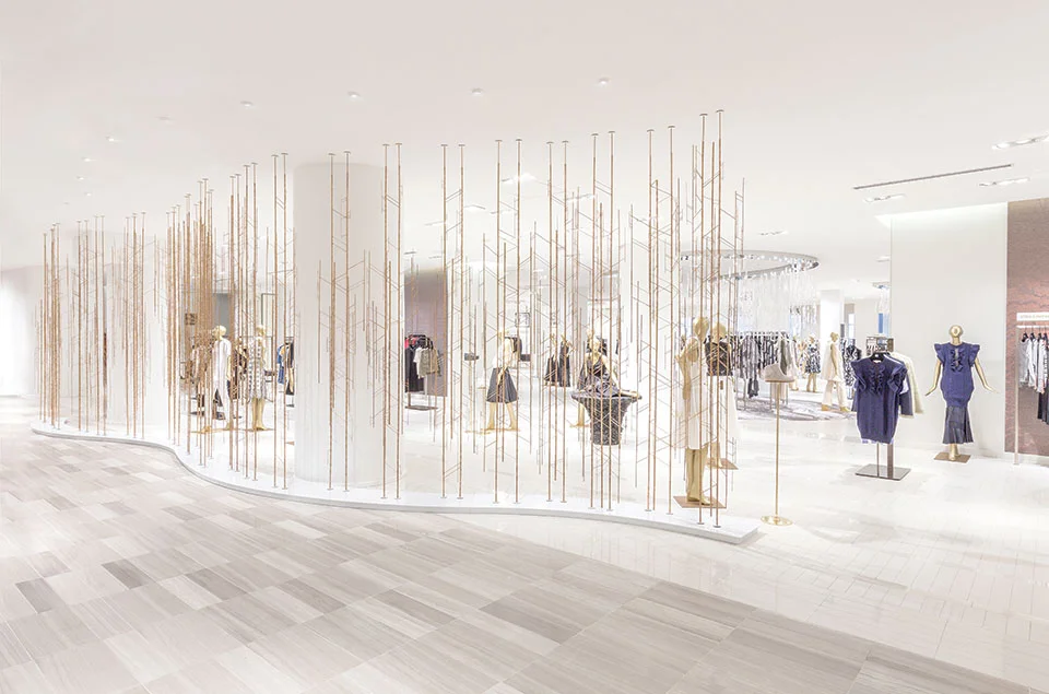 ('The forest' on 3, separating women's contemporary departments from designer. Photo: Bill Waldorf)&nbsp;