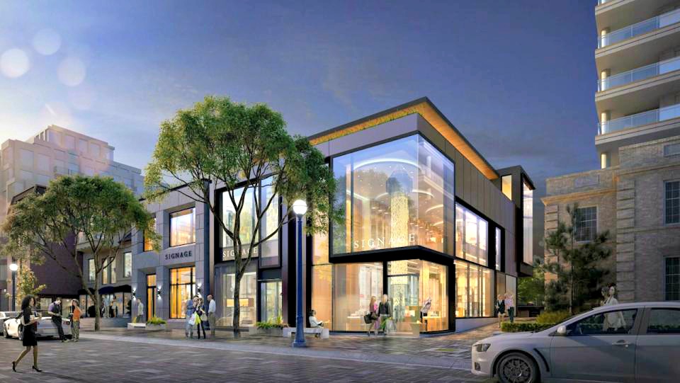 (102-108 Yorkville avenue. Jimmy choo will occupy the two level corner space. Rendering: Kearns Mancini Architects) 